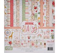 Echo Park Paper Company Echo Park 12"X12", Paper, Welcome Baby Girl Collection Kit, 12-x-12-Inch