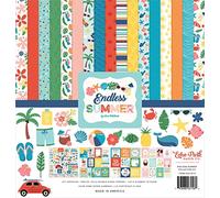 Echo Park Paper Endless Summer Collection Kit, 12"X12", White, Paper, Rectangular