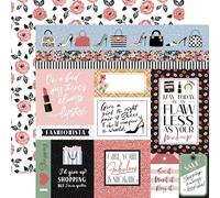 Echo Park Paper Fashion Journaling Cards 12x12 Patterned Paper, Various