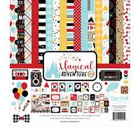 Echo Park Paper Magical ADV 2 COLL 12X12 KIT, Black, Red, Yellow,Teal, Kraft, One Size