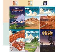 Echo Park Paper National Parks: Scenic Post Cards 12x12 Patterned Paper, Various