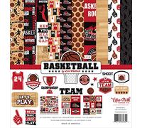 Echo Park Paper Paper, Basketball Collection Kit, 12-x-12-Inch