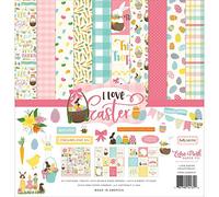 Echo Park Paper, Paper, Pink, Teal, Yellow, Green, 12-x-12-Inch