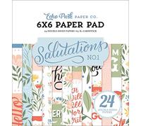 Echo Park Paper, Salutations No.1 6x6 Paper Pad, 6-x-6-Inch