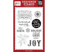 Echo Park Paper Santa Claus: Filled with Love and Peace Stamp Set, Multi