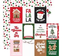 Echo Park Paper Santa's Christmas Delivery: 3x4 Journaling Cards 12x12 Patterned Paper, Multi