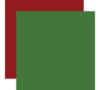 Echo Park Paper Santa's Christmas Delivery: Green/Dk. Red 12x12 Coordinating Solid Paper, Multi