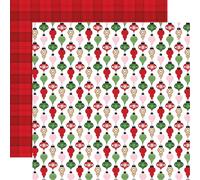 Echo Park Paper Santa's Christmas Delivery: Holiday Ornaments 12x12 Patterned Paper, Multi