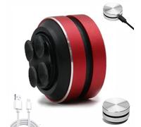 Echo Pod Speaker, Bluetooth Mini Bone Conduction Portable Wireless Speaker, Music Player with Suction Cup, Turn Anything into a Speakers, The Anything Speakers for Bath, Home, Outdoor (Red)