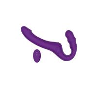 Echo Remote Vibrating Strapless Strap On Loving Joy Purple One Size