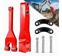 Echo Ridge 26-Inch Mini Excavator Arm Extension Kit, 6mm Thickened Anti-Rust Steel Quick Attach for 0.8-2 Ton Small Excavators, Bushing-Free Lubrication for Trenching Ditch Digging Slope Leveling