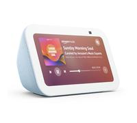 Echo Show 5 (Newest gen), Smart display and alarm clock with clearer sound, Cloud blue, with Alex Early Access