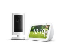 Echo Show 5 (Newest gen), White + Ring Outdoor Camera Plus (Battery), White, View your camera on Echo Show, Alex Early Access included