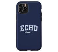 Echo Tech Staff Varsity Blue Floral Staff Appreciation Case for iPhone 11 Pro