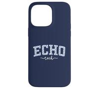 Echo Tech Staff Varsity Blue Floral Staff Appreciation Case for iPhone 14 Pro Max