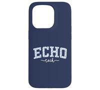 Echo Tech Staff Varsity Blue Floral Staff Appreciation Case for iPhone 15 Pro