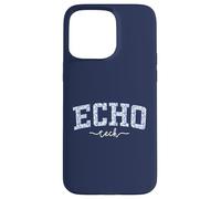 Echo Tech Staff Varsity Blue Floral Staff Appreciation Case for iPhone 15 Pro Max