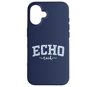 Echo Tech Staff Varsity Blue Floral Staff Appreciation Case for iPhone 16