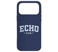 Echo Tech Staff Varsity Blue Floral Staff Appreciation Case for iPhone 17 Pro Max