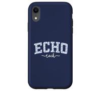 Echo Tech Staff Varsity Blue Floral Staff Appreciation Case for iPhone XR