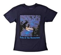 Echo & The Bunnymen Men's Ocean Rain T-Shirt in Navy | Size: Medium Echo & The Bunnymen Navy M