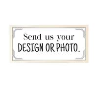 Echo Three Personalised Wall Art White Framed Print Upload Logo File | Custom Brand Large Wide Room Sign | Bespoke Branding Design Poster | Event Panel Display | Shop Brand Business Identity Signage