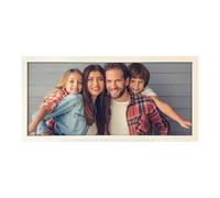 Echo Three Personalised Wall Art White Framed Print Upload Photo | Bespoke Large Wide Picture Frame | Custom Photograph Room Sign | Photography Family Memory Home Decor Poster Gift