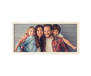Echo Three Personalised Wall Art White Framed Print Upload Photo | Bespoke Large Wide Picture Frame | Custom Photograph Room Sign | Photography Family Memory Home Decor Poster Gift