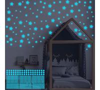 ECHOCUBE 432PCS Glow in The Dark Star Stickers, 3D Luminous Stars Ceiling, Glowing Stars Nursery Wall Stickers, DIY Fluorescent Star Stickers for Baby's Bedroom, Children's Room, Living Room Decor