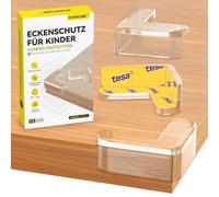 ECHOCUBE Corner Protectors for Kids, 12 PCS Transparent Table Edge Protectors with Strong TESA Adhesive Tapes, Baby Proofing Safety Corner Guard for Furniture Sharp Corners - L Shape