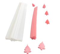 EchoDone Christmas Tree Tube Column Silicone Soap Candle Mold Embed Soap Making Supplies Silicone Mold for Soap