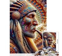 Echoes of A Chiefs Wisdom 1000 Piece Jigsaw Puzzle for Teenagers Support Memory Strength And Retention Gentle Calm Leisure Activity (50X75cm)