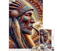 Echoes of A Chiefs Wisdom Jigsaw for Teenagers 1000 Pieces Improve Mental Performance Effectively Gentle Relaxing Leisure Game (38X26cm)