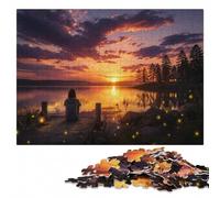 Echoes of Dusk Wooden Puzzle for Adults, Hobby, 500 Pieces | For home use: Adult Puzzle - border-first or section-first building options during indoor leisure.