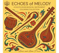 Echoes of Melody: A South Asian Musical Instrument Coloring Collection