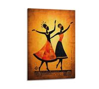 Echoes of The Earth - African Tribal Dance Poster Poster Decorative Painting Canvas Wall Posters And Art Picture Print Modern Family Bedroom Decor Posters 08x12inch(20x30cm)