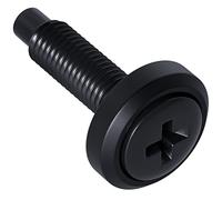 ECHOGEAR Rack Mount Screws 25 Pack - 10/32 Steel Screws with Attached Nylon Washers & Pilot Point Heads - Made to Use with Network Racks, Enclosures, & Cabinets