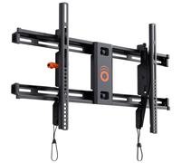 ECHOGEAR Tilting TV Wall Mount with Low Profile Design for 40" - 82" TVs - Eliminate Glare with 10º of Smooth Tilt - Slides To Center Between Studs & Can Be Leveled After Install - 2019 Upgrade