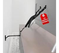 ECHOGEAR TV Safety Straps for Flat Screens - Anchor TVs Up to 90" to Furniture Or The Wall - Pre-Assembled Anti-Tip Strap Includes All Hardware for Baby Proofing Your TV