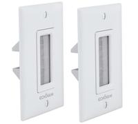 Echogear Wall Brush Plate for Hiding Up to 8 Low Voltage Cables - Sturdy Brushes with Cable Catching Design - Ideal Cable Pass Through for Wall Mounted TVs