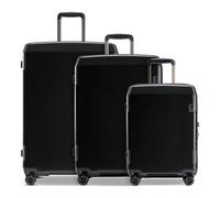 Echolac Logic Pro 4 wheels Suitcase set 3-piece with expansion pleat black