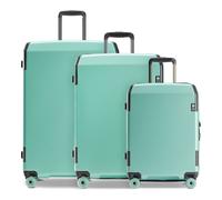 Echolac Logic Pro 4 wheels Suitcase set 3-piece with expansion pleat green