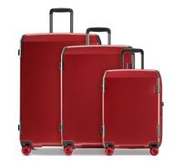 Echolac Logic Pro 4 wheels Suitcase set 3-piece with expansion pleat red