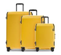 Echolac Logic Pro 4 wheels Suitcase set 3-piece with expansion pleat yellow
