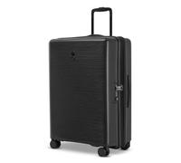 Echolac Suitcase, PP Material, Expandable Luggage with Spinner Wheels, Black, Piccolo, Fashion