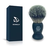 Echolly Shaving Brushes for Men-Premium NO Shedding Bristle Shaving Brush-Vegan Lather Shave Brush-Luxury Fast Beard Brush-Perfect Gifts for Men,Boyfriends,Fathers(Rubber Handle)