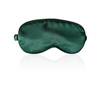 ECHOLLY Sleep Eye Mask - Perfect Light Blockout Comfort Soft Silk Mask for Women Men With 2 Pairs of Ear Plugs and Pouch for Travelling (Green)