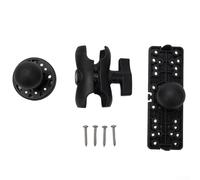 Echolot Mount Adjustable Fish Finder Stand for Boat and for kayak - Robust ABS Construction Full Rotation Base Tool-Free Setup Black 160x150mm