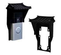 EchoPK Ring Doorbell Anti-Glare Cover & Weather Protector Mounting Plate for Ring Doorbell 1, 2, 2nd Gen, 3, 3 Plus, 4, Battery Video Doorbell, Video Doorbell Pro Plus (Asian Roof)
