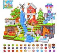 EchoPlan 200pcs Magnetic Blocks Magnetic Building Blocks Magnetic Blocks Cubes STEM Educational Stacking Magnetic Toys for Ages 3 4 5 6 7 8 9 10 11 Birthday Birthday Gifts for Boys and Girls, 1 Inch